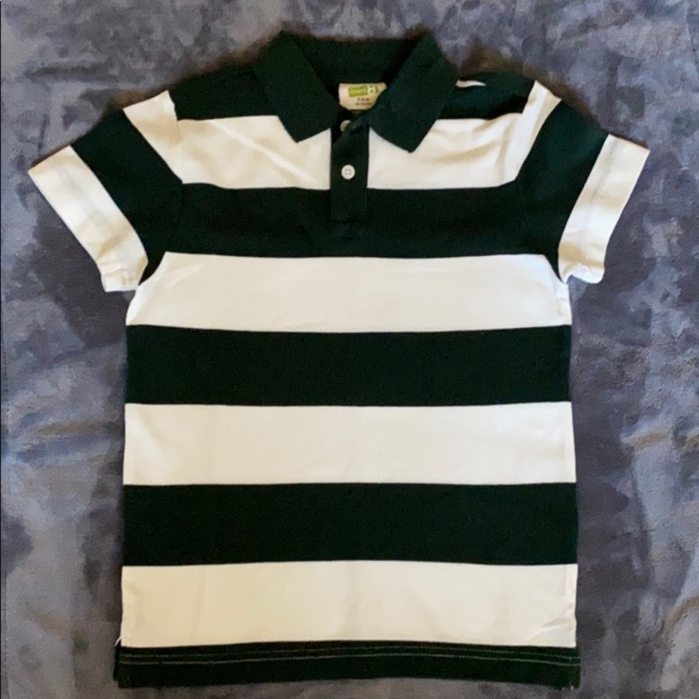 Boys Polo in Hunter & White Size Small 5/6
